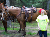 image of bold horseback riding